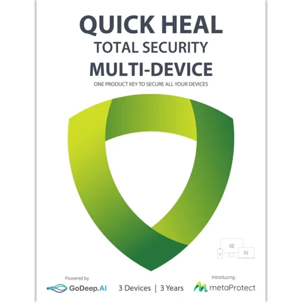 Quick Heal Total Security Multi-Device for 3 Devices for 3 Years